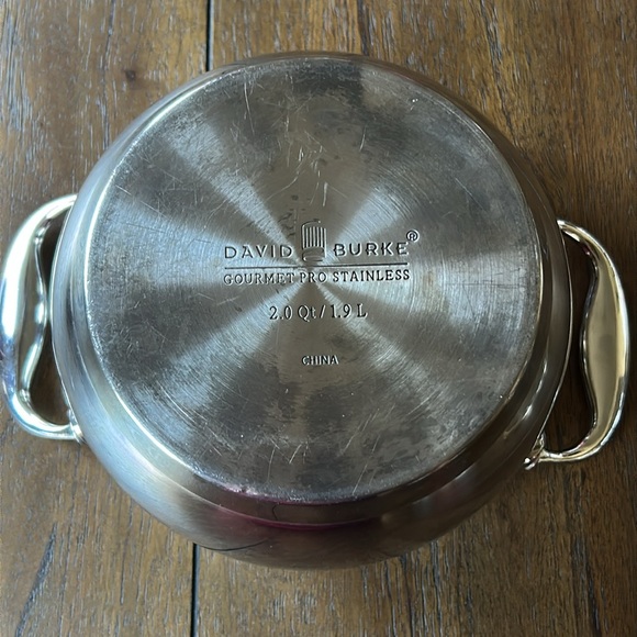 David Burke Gourmet Pro Stainless 1.25 Qt. Saucepan & 2 Qt. Casserole Dish w/Lid - Picture 9 of 9